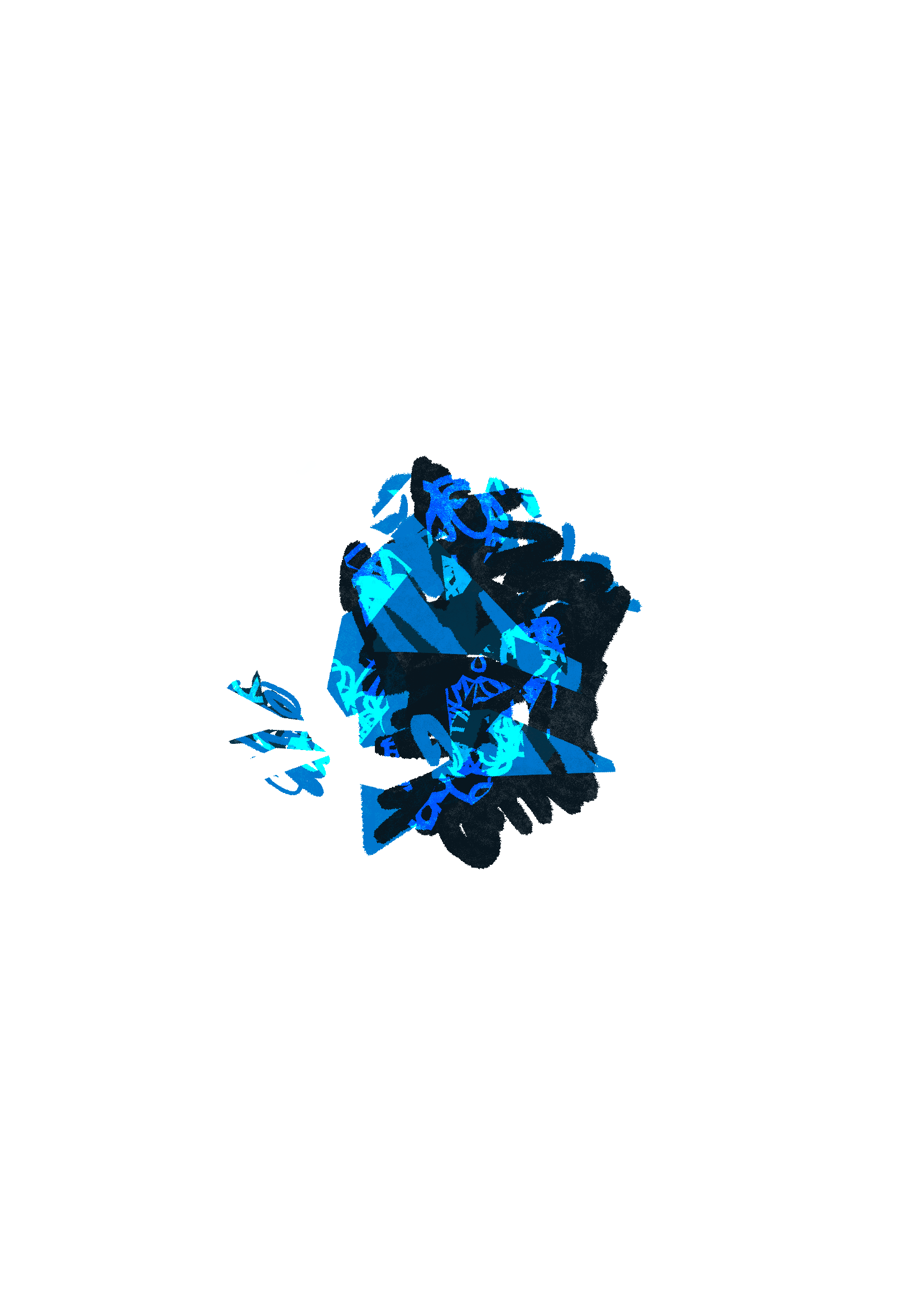 Abstract illustration, blue
