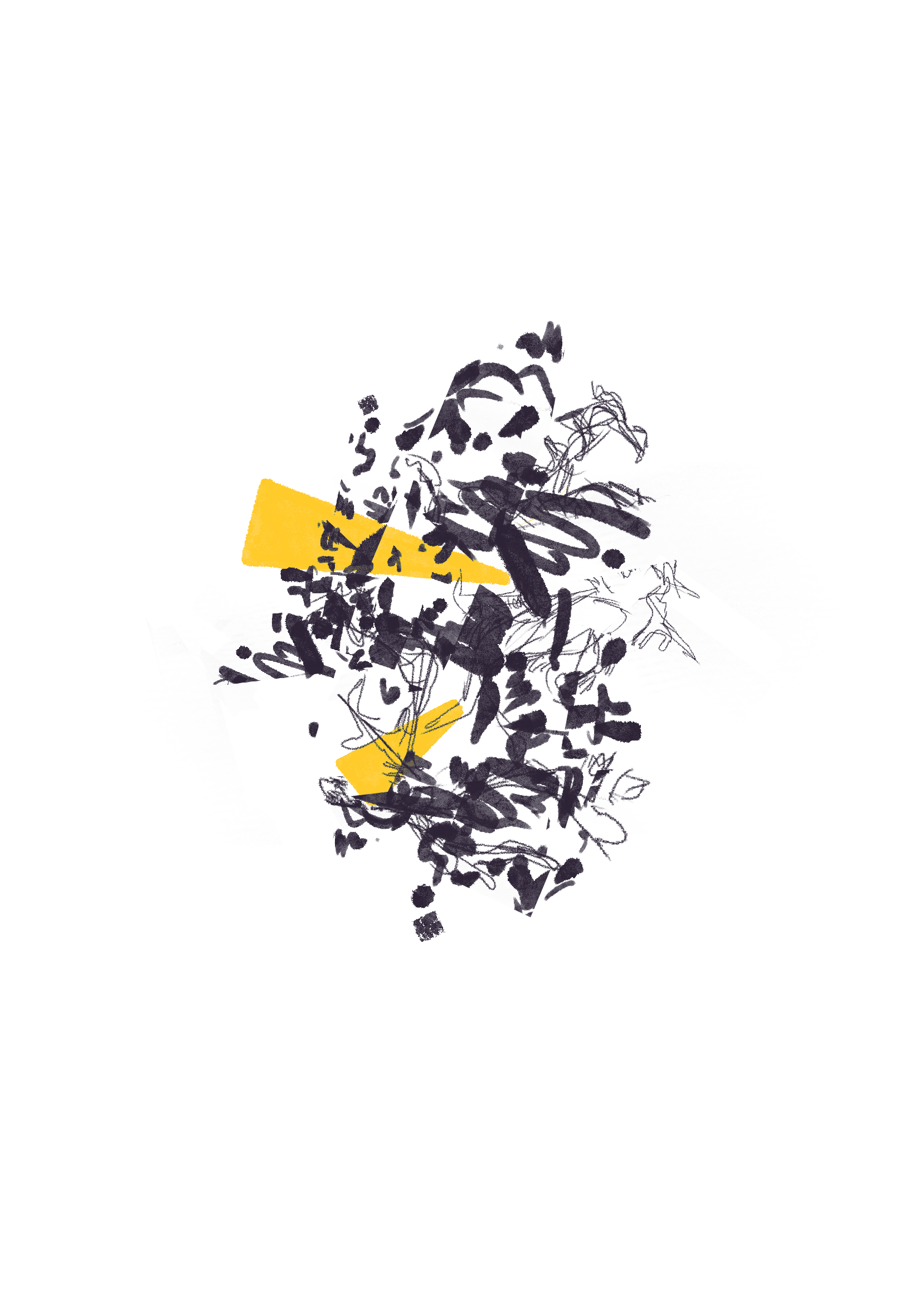 Abstract illustration, yellow